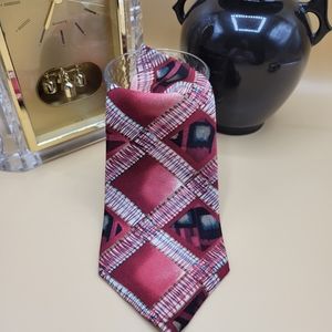 Oscar de la Renta Silk Abstract Men's Tie